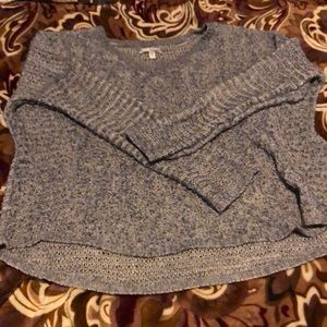 Blue and white Knitted Long Sleeve